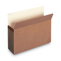File Folders | Smead 73206 5.25 in. Expansion Letter Size Recycled Top Tab File Pockets - Redrope (10/Box) image number 5