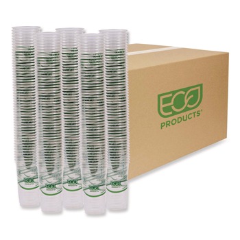 BREAKROOM SUPPLIES | Eco-Products EP-CC24-GS Greenstripe 24 oz. Renewable and Compostable Cold Cups (1000/Carton)