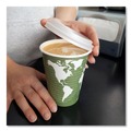 Labor Day Sale | Eco-Products EP-ECOLID-W 10 - 20 oz. EcoLid Renewable/Compostable Hot Cup Lid - White (800/Carton) image number 7