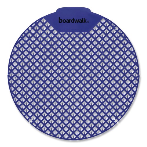 Odor Control | Boardwalk FGVIN-F-012I072M-81 1.8 oz. Urinal Screen - Tutti Frutti Scent, Blue (1-Dozen) image number 0