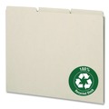 File Folders | Smead 52334 1/3-Cut Tab 8.5 in. x 14 in. Recycled Blank Top Tab File Guides - Green (50/Box) image number 3