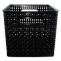 Boxes & Bins | Advantus 40328 13.88 in. x 10.5 in. x 8.75 in. Weave Bins - Black (2/Pack) image number 0