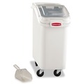 Just Launched | Rubbermaid Commercial FG360088WHT 20.57 Gallon 13-1/8 in. x 29-1/4 in. x 28 in. ProSave Mobile Ingredient Bin - White image number 1