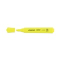 Highlighters | Universal UNV08866 Chisel Tip Desk Highlighter Value Pack - Fluorescent Yellow Ink, Yellow Barrel (36/Pack) image number 4
