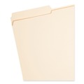 File Folders | Smead 19534 0.75 in. Expansion 1/3-Cut Top Tab Fastener Folders, 1 Fastener - Legal Size/Manila Exterior (50/Box) image number 2