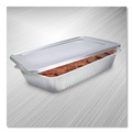 Food Trays, Containers, and Lids | Handi-Foil 2050-45-50FC 12.88 in. x 20.81 in. x 0.62 in. Steam Table Pan Lids with Full Curl Edge (50/Carton) image number 1