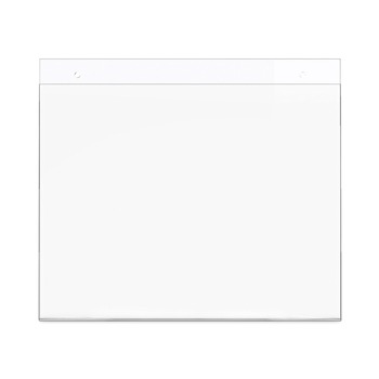 Deflecto 68301 Classic Image 11 in. x 8.5 in. Landscape Wall-Mount Sign Holder - Clear