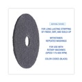 Cleaning & Janitorial Accessories | Boardwalk BWK4017HIP 17 in. Diameter High Performance Stripping Floor Pads - Black (5/Carton) image number 4