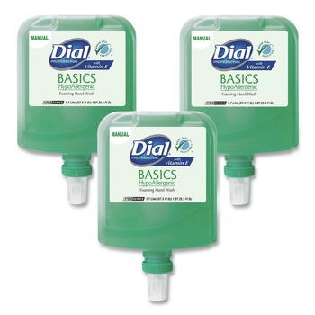 HAND SOAPS | Dial Professional DIA32499 Basics 1.7 Liter Hypoallergenic Foaming Hand Wash Refill for Dial 1700 Dispenser - Honeysuckle (3/Carton)