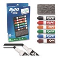 Washable Markers | EXPO 80556A Broad Chisel Tip Low-Odor Dry Erase Marker and Organizer Kit - Assorted Colors (6/Set) image number 0