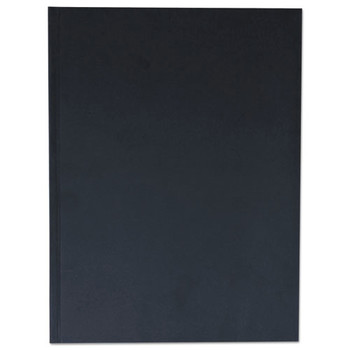 Universal UNV66353 10.25 in. x 7.63 in. 1-Subject Wide/Legal Rule Casebound Hardcover Notebook - Black Cover