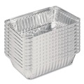 | Handi-Foil 2061-30-500 6 in. x 8.59 in. x 1.25 in. 1.5 lbs. Capacity Aluminum Oblong Pan - Silver (500/Carton) image number 1