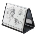 Hook & Loop Fasteners | Cardinal 52132 ShowFile Horizontal Display Easel with 20 Letter-Size Sleeves - Black image number 1