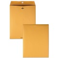Envelopes & Mailers | Quality Park QUA37897 10 in. x 13 in. No. 97 28 lbs. Bond Weight Kraft Square Flap Clasp/Gummed Closure Clasp Envelope - Brown Kraft (100/Box) image number 1