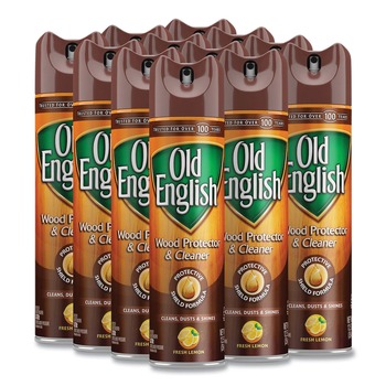 FURNITURE CLEANERS | OLD ENGLISH 62338-74035 12.5 oz. Aerosol Spray Furniture Polish - Fresh Lemon Scent (12/Carton)