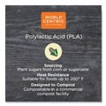 Food Trays, Containers, and Lids | World Centric RDCS12 4.8 in. x 5.9 in. x 2.1 in. 12 oz. PLA Rectangular Plastic Deli Containers - Clear (900/Carton) image number 2