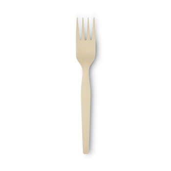 Dixie SSF11B SmartStock Series-O 6.5 in. Mediumweight Bio-Blend Plastic Cutlery Forks Refill - Beige (40/Pack, 24 Packs/Carton)