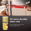 Cleaning Cloths | Scott 54992 9.4 in. x 11 in. 1-Ply Rags on a Roll - White (12/Carton) image number 2