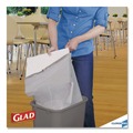 Trash Bags | Glad 70427 ForceFlex 13 Gallon 0.72 mil 23.75 in. x 24.88 in. Tall Kitchen Drawstring Trash Bags - Gray (100/Carton) image number 8
