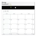 Notebooks & Pads | AT-A-GLANCE SK14X00 12 Month: Jan 2026 to Dec 2026 18 in. x 11 in. Contemporary Monthly Desk Pad - White Sheets, Black Binding/Corners image number 2