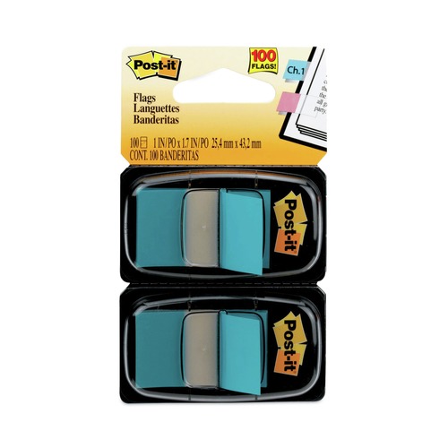 Page Flags | Post-it Flags 680-BE2 Standard Page Flags in Dispenser - Blue (100/Pack) image number 0