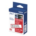 Labels | Brother P-Touch TZES231G 0.47 in. x 26.2 ft. TZe Standard Adhesive Laminated Labeling Tape - Black on White image number 2
