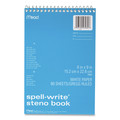 Notebooks & Pads | Mead 43082 Spell-Write 6 in. x 9 in. Sheets Gregg Rule Wirebound Steno Pad - Random Assorted Cover Color image number 3