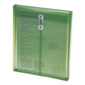File Folders | Smead 89543 9.75 x 11.63 Open-End (Vertical) Poly String and Button Interoffice Envelopes - Transparent Green (5/Pack) image number 0