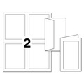 Envelopes & Mailers | Avery 08317 80 lbs. 4.25 in. x 5.5 in. Note Cards with Matching Envelopes for Inkjet Printers - Embossed Matte Ivory (60 Cards, 2 Cards/Sheet, 30 Sheets/Box) image number 4