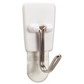 Wall Racks & Hooks | Command 17067-MPES 0.5 lbs. Capacity Small Metal General Purpose Hooks - White/Silver (28/Pack) image number 1