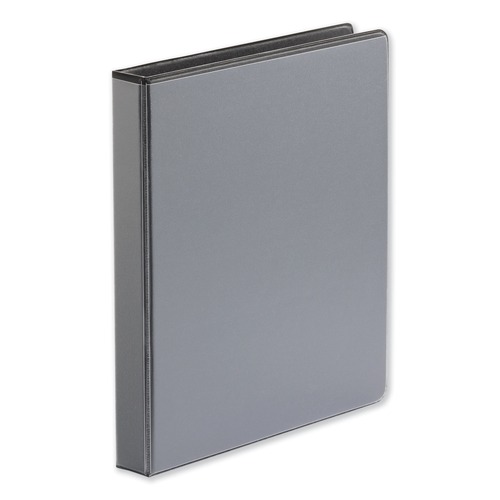 Binders | Universal UNV30711 1 in. Capacity 11 in. x 8.5 in. 3 Rings Deluxe Easy-to-Open D-Ring View Binder - Black image number 0