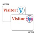Labels | C-Line 97004 3 in. x 2 in. Time's Up! Self-Expiring One-Day Visitor Badges - White (100/Box) image number 0