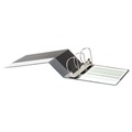 Binders | Universal UNV20714 11 in. x 8.5 in. 5 in. Capacity 3 Rings Deluxe Non-View D-Ring Binder with Label Holder - Black image number 2
