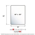 Office Chair Mats | Floortex ER1115223ER Cleartex Ultimat 48 in. x 60 in. Polycarbonate Chair Mat for Low/Medium Pile Carpet - Clear image number 9