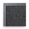 Bulletin Boards | MasterVision MX04433168 24 in. x 18 in. Designer Combo MDF Wood Frame Fabric Bulletin/Dry Erase Board - Charcoal/Gray/Black image number 3