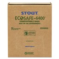 Trash Bags | Stout by Envision E3348E85 32 Gallon 0.85 mil 33 in. x 48 in. EcoSafe-6400 Bags - Green (50/Box) image number 0