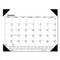 Bulletin Boards | House of Doolittle 124-02 22 in. x 17 in. 12-Month (Jan-Dec) 2026 Recycled One-Color Refillable Monthly Desk Pad Calendar - White/Black image number 0