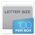 File Folders | Pendaflex 152 GRA Letter Size Straight Tabs Colored File Folders - Gray/Light Gray (100/Box) image number 4