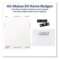 Back to School Sale | Avery 08780 4 in. x 3 in. Horizontal Magnetic Style Name Badge Kit - White (24/Pack) image number 1