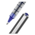 Back to School Sale | uni-ball 70129 Bold 1 mm Stick VISION Roller Ball Pen - Blue Ink, Black/Blue/Clear Barrel (1 Dozen) image number 4