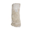  | Boardwalk BWK524C 24 oz. Pro Loop Web/Tailband Premium Saddleback Cotton Mop Head - White (12/Carton) image number 2