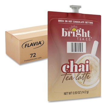 FLAVIA 48055 The Bright Tea Co. Tea Freshpack - Chai Latte (72/Carton)