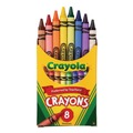 Arts & Crafts Supplies | Crayola 523008 Classic Color Crayons (8/Box) image number 1