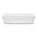 Just Launched | Rubbermaid Commercial FG330800CLR 8.5 Gallon 26 in. x 18 in. x 6 in. Food/Tote Boxes - Clear image number 0