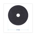 Just Launched | Boardwalk BWK4019BLA 19 in. Diameter Stripping Floor Pads - Black (5/Carton) image number 4