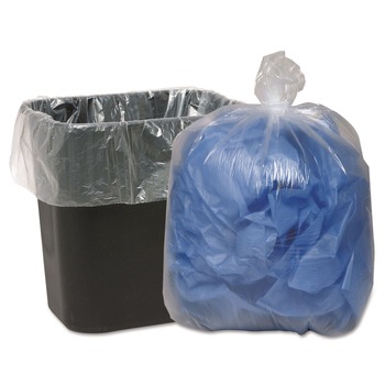  | Classic Clear 1506872 16 Gallon 0.6 mil 24 in. x 33 in. Linear Low-Density Can Liners - Clear (25 Bags/Roll, 20 Rolls/Carton)