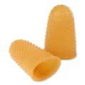 Safety & First Aid | Swingline S7054032C 12 (Medium-Large) Rubber Finger Tips - Amber (1-Dozen) image number 3