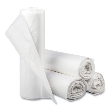 Inteplast Group S434816N 60 gal. 16 microns 43 in. x 48 in. High-Density Commercial Can Liners - Natural (200/Carton)