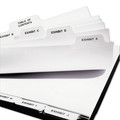 Just Launched | Avery 11376 11 in. x 8.5 in. 27-Tab Preprinted Legal Exhibit Bottom A to Z Tab Index Dividers - White (1-Set) image number 2