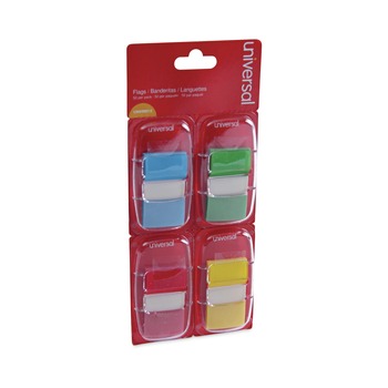 PAGE FLAGS | Universal UNV99012 Deluxe 1 in. x 1-3/4 in. Pop-Up Page Flags - Assorted Colors (200/Pack)